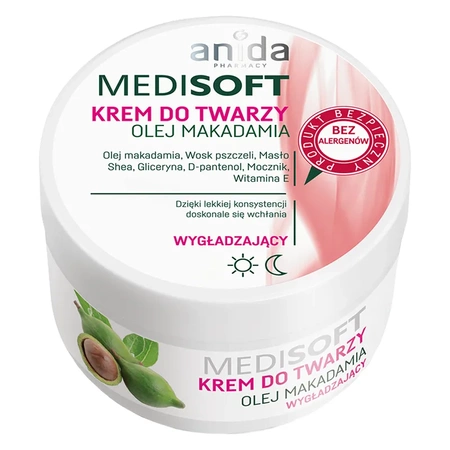 MEDISOFT KREM DO TWARZY, OLEJ MAKADAMIA 100ML
