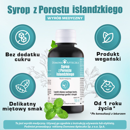 Syrop z Porostu islandzkiego 165 ml