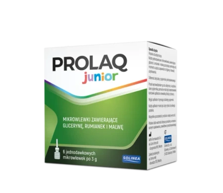 Prolaq Junior mikrowlewki doodbytnicze 6 sztuk