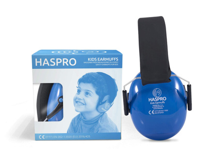 Haspro Kids, nauszniki przeciwhałasowe (blue), 1 sztuka