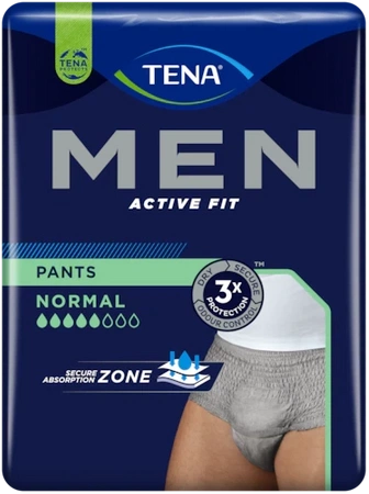 TENA MEN PANTS NORMAL GREY S/M 9SZTUK