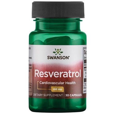 SWANSON RESWERATROL 100MG 30KAPSUŁEK