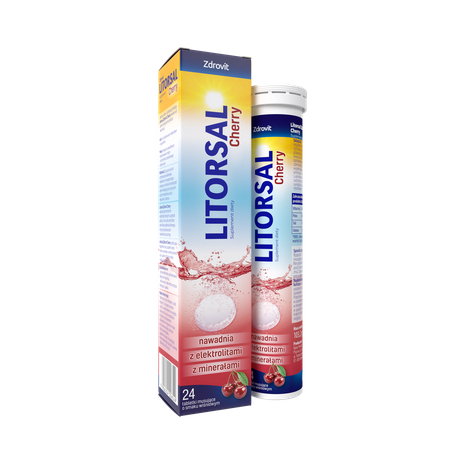 Zdrovit Litorsal Cherry 24 tabletki musujące
