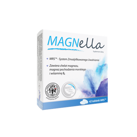 MAGNella, glicynian magnezu, 42 tabletki