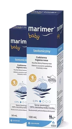 Marimer Baby, izotoniczny spray do nosa, 100 ml 