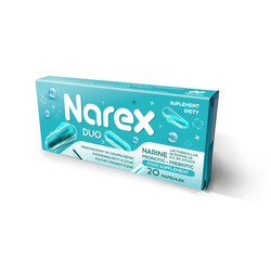 Narex Duo 180 mg , probiotyk Narine z inuliną , 20 kapsułek