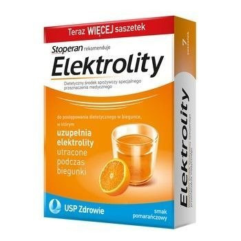 Stoperan Elektrolity , smak pomarańczowy, 7 saszetek