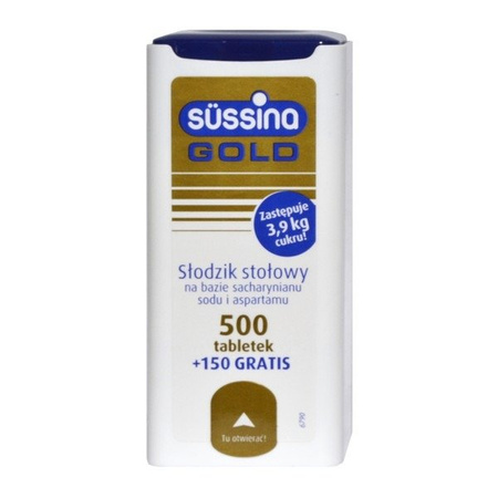 SUSSINA GOLD SŁODZIK 500 + 150 TABLETEK GRATIS