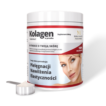 Noble Health Kolagen + Witamina C, proszek, 100 g