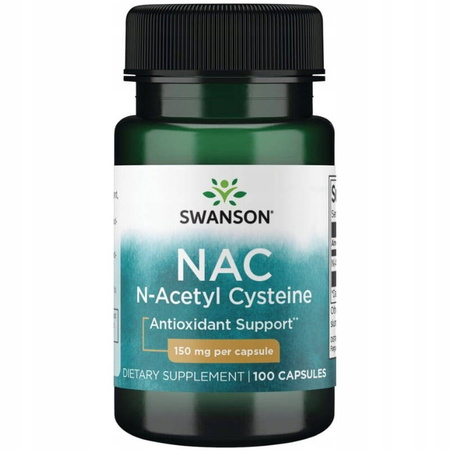 SWANSON NAC 150MG (N-acetylocysteina) 100KAPSUŁEK