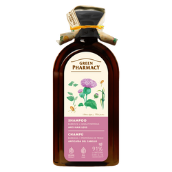 Green Pharmacy, Szampon przeciw wypadaniu włosów z łopianem, 350 ml
