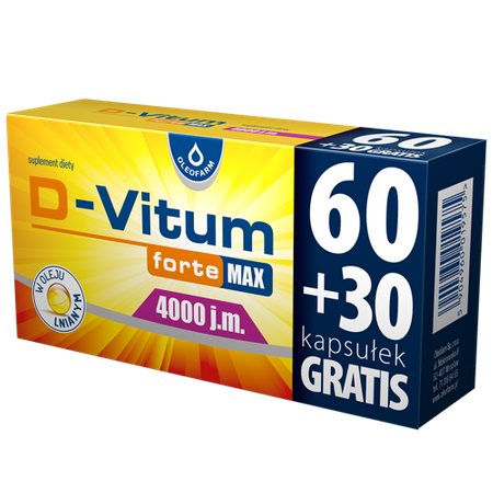 D-VITUM FORTE MAX 4000J.M. 90KAPSUŁEK