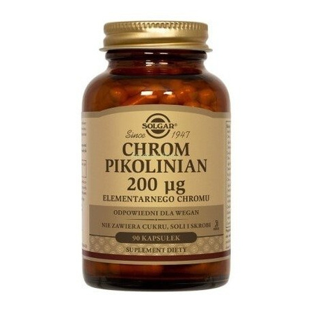 SOLGAR CHROM PIKOLINIAN 200MCG 90KAPSUŁEK