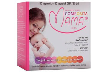 Composita Mama DHA 30kapsułek+60kapsułek DHA/ 30dni stosowania