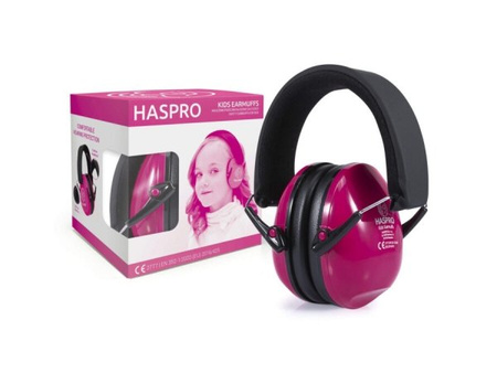 Haspro Kids, nauszniki przeciwhałasowe (pink), 1 sztuka 