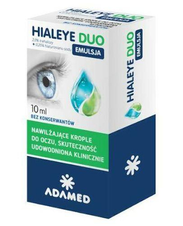 HIALEYE DUO EMULSJA,KROPLE DO OCZU 10ML