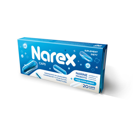 Narex Caps, probiotyk Narine, 20 kapsułek