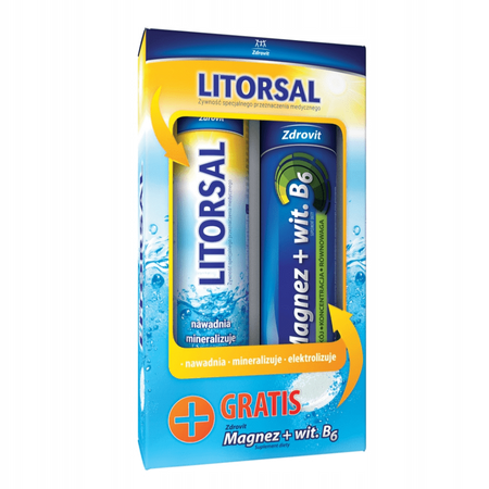 Zdrovit Litorsal 24 tabletki + Magnez z Witaminą B6 24 tabletki