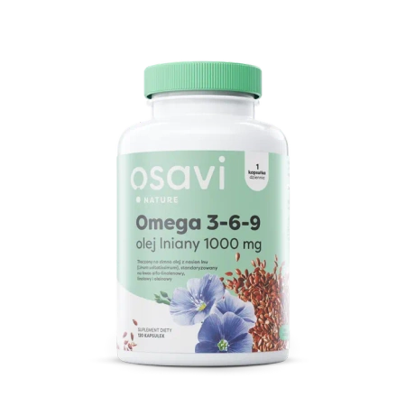Osavi Omega 3-6-9 olej lniany 1000mg 120 kapsułek