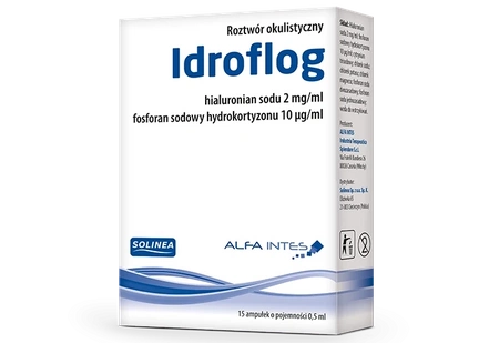 IDROFLOG ROZTWÓR OKULISTYCZNY 15AMPUŁEK