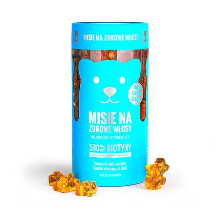 Noble Health Misie na zdrowe włosy, żelki 300 g