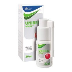 Uniben Silver, aerozol do gardła, 30 ml