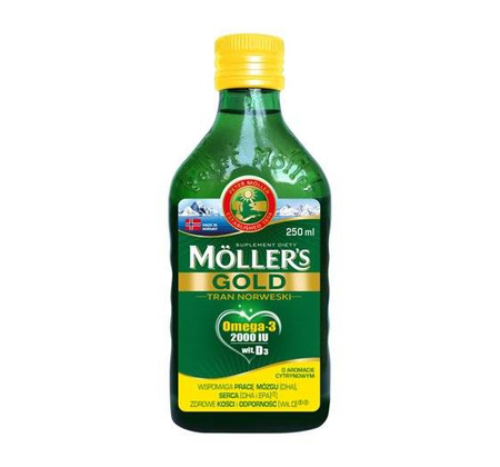 Moller's Gold Tran norweski, płyn, 250 ml