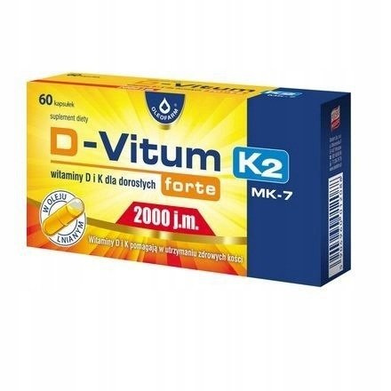 OLEOFARM D-VITUM FORTE 2000J.M. D3+K2 60KAPSUŁEK