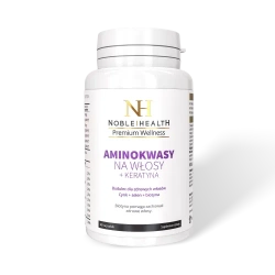 Noble Health Aminokwasy na włosy+ Keratyna 60 kapsułek