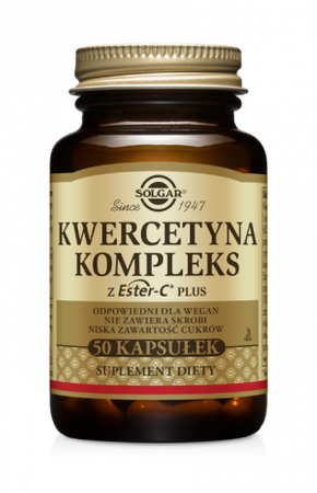 SOLGAR KWERCETYNA KOMPLEKS Z ESTER-C 50 KAPSUŁEK
