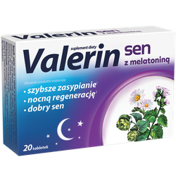 VALERIN SEN Z MELATONINĄ 20TABLETEK
