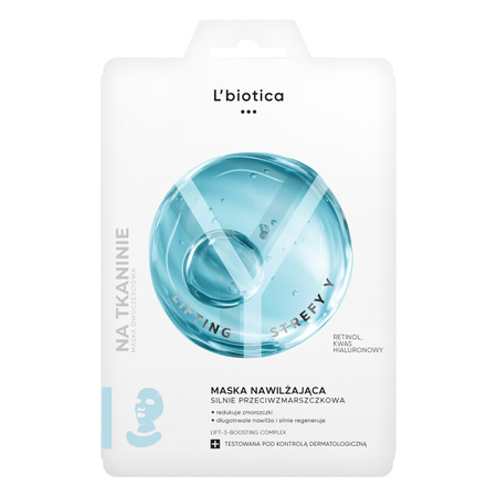 L'Biotica Nawilżająca maska do twarzy silnie przeciwzmarszczkowa 1 sztuka