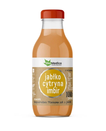 EKAMEDICA SOK JABŁKO, CYTRYNA, IMBIR 300ML 