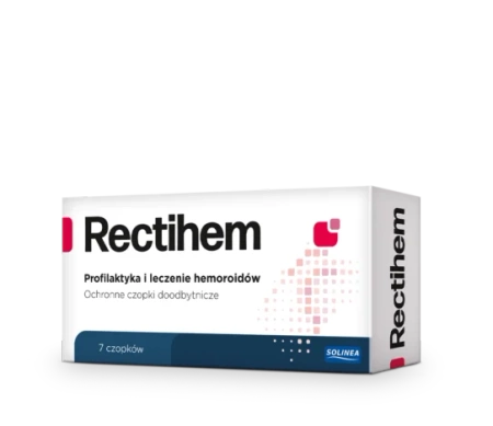 Rectihem, czopki doodbytnicze, na hemoroidy, 7 sztuk