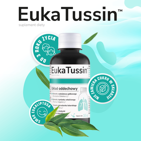 EukaTussin, syrop na drogi oddechowe, 165 ml