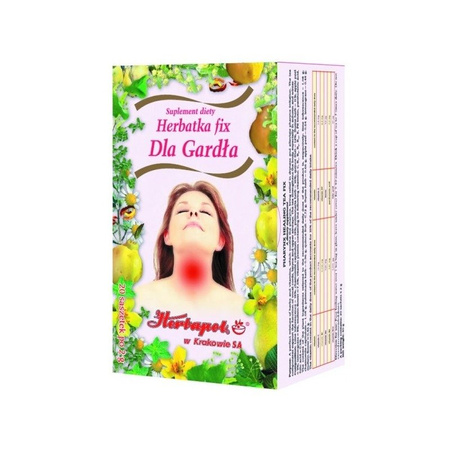 HERBATKA FIX  DLA GARDŁA 20SASZETEK (HERB.KRAKÓW)