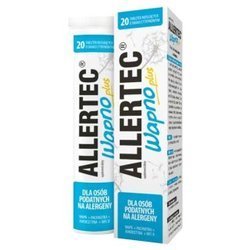 ALLERTEC WAPNO PLUS 20TABLETEK MUSUJĄCYCH, alergia