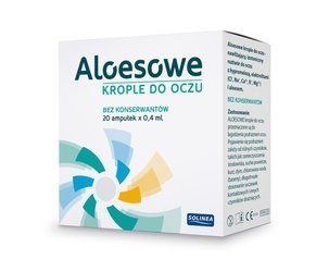 ALOESOWE KROPLE DO OCZU 20AMUŁEK X 0,4ML