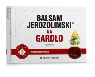 BALSAM JEROZOLIMSKI NA GARDŁO 16PASTYLEK DO SSANIA