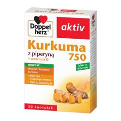 DOPPELHERZ AKTIV KURKUMA Z PIPERYNĄ 30KAPSUŁEK