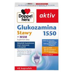 DOPPELHERZ GLUKOZAMINA 1550 STAWY+ MSM 40KAPSUŁEK