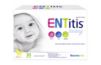 ENTITIS BABY, SMAK BANANOWY, 30SASZETEK