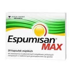 ESPUMISAN MAX 140 MG 20 KAPSUŁEK