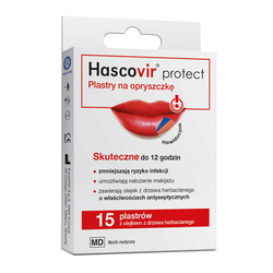 HASCOVIR PROTECT PLASTRY NA OPRYSZCZKĘ 15SZTUK