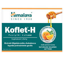 HIMALAYA KOFLET-H , SMAK POMARAŃCZOWY 12PASTYLEK DO SSANIA