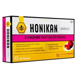 HONIKAN GARDŁO 2-FAZOWE PASTYLKI DO SSANIA 16SZTUK