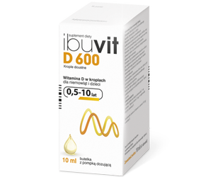 IBUVIT D 600 KROPLE DOUSTNE Z WITAMINĄ D 10ML