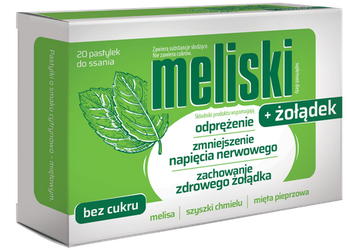 MELISKI + ŻOŁĄDEK 20PASTYLEK DO SSANIA