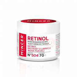 MINCER KREM PRZECIWZMARSZCZOWY 70+, RETINOL 50ML