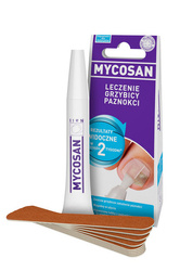 MYCOSAN SERUM 10ML+10 PILNICZKÓW ZESTAW, grzybica paznokci, duże opakowanie